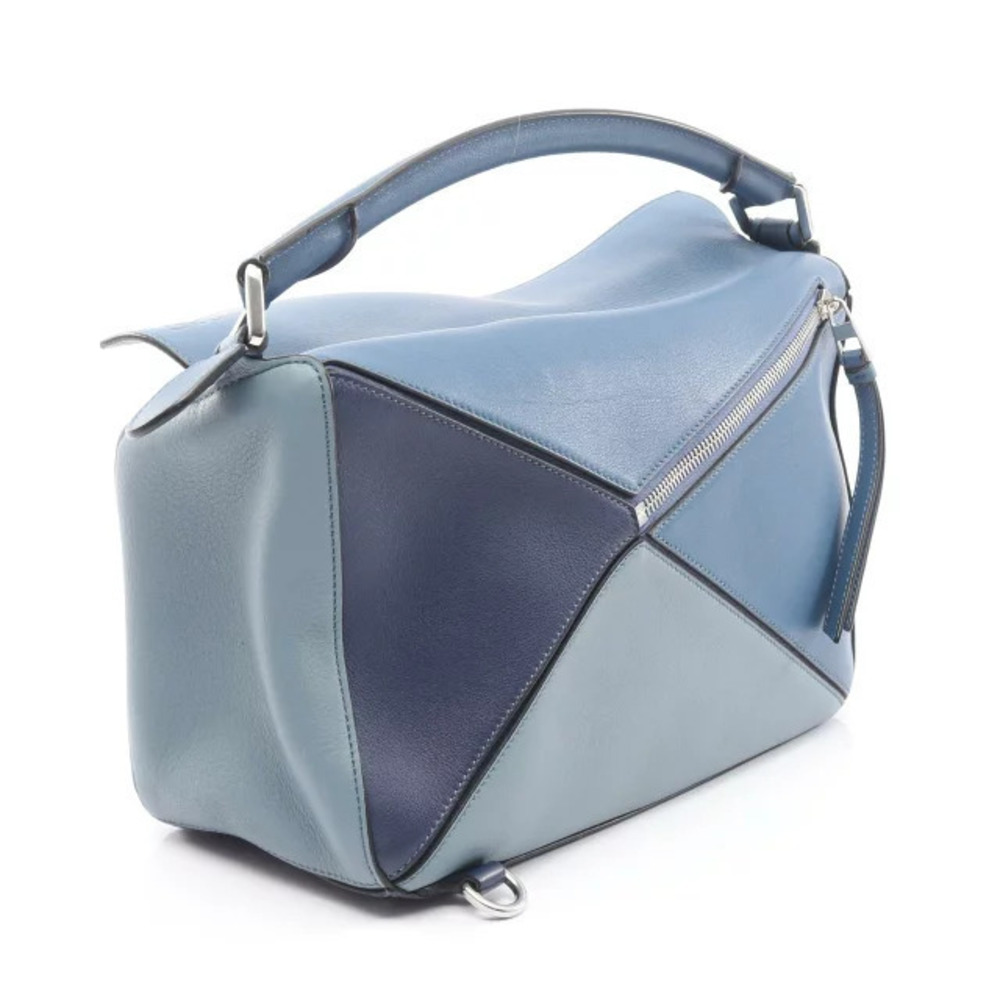Loewe Bag Blue Navy Puzzle Handbag Leather Blue